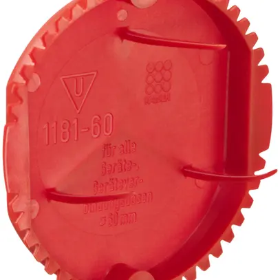 Coperchio di protezione Kaiser Ø60mm rosso 