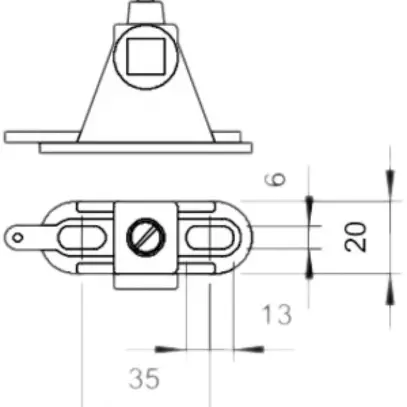 Zoccolo per barra Bettermann per 1801 VDE grigio 