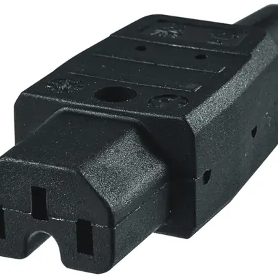 Apparatesteckdose Steffen 120° SEV 123 C15 schwarz 