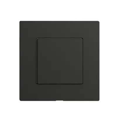 Kit copertura per interruttore 1c/1t Edue Wiser nero 