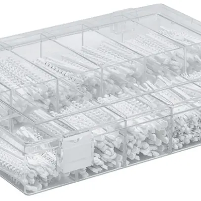 Plaquettes de marquage Hager 0…9, box avec 50 bandes 