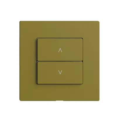 Commande pour interrupteur stores 1c/2t Edue Wiser olive 