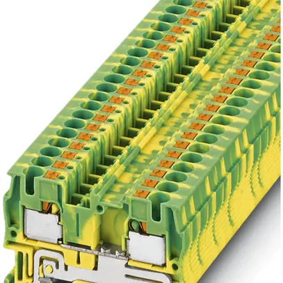 Morsetto di passaggio Push-In 0.2…6mm² verde/giallo 