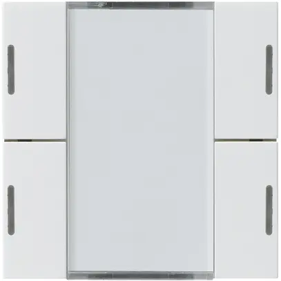 Kit frontal Hager kallysto 4×KNX LED systemlink/easylink blanc 