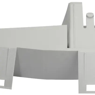 Duo-Feed-Adapter WISI OF90 für 2×LNB OA98, 6°, hellgrau 