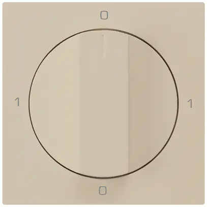 Inserto per interruttore rotativo kallysto 0/1L beige con manopola 