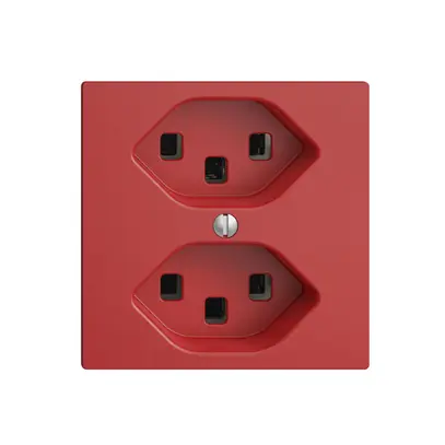 Presa EDIZIOdue 2×T23 berry 16A, con morsetti innest. 