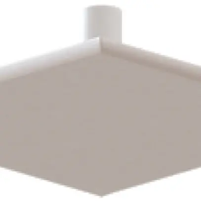 Rosace de plafond AGRO 86×86×5mm blanc 