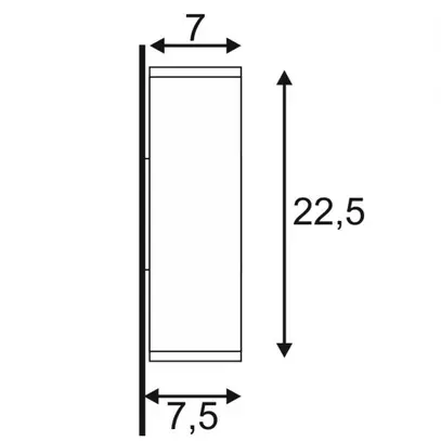 Applique SLV THEO UP/DOWN OUT, 2×GU10 35W IP44 anthracite 