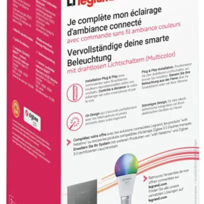Kit di estensione Legrand Arteor with Netatmo 1×Multicolor 1×3L×2.5mm² 1×LED E27 