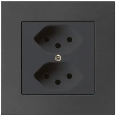 Prise ENC kallysto.pro 2×T13 noir avec sécurité enfants 