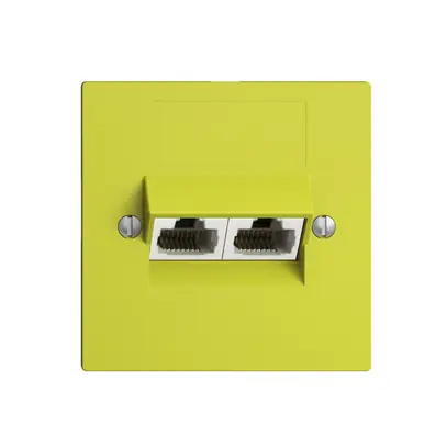 Presa INC 2×RJ45/u 4P sep. EDIZIOdue lemon ITplus 