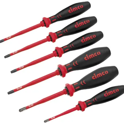 Set di cacciavite CIMCO SLIM, 2×PZ, 4×Torx, VDE, 10 000V 