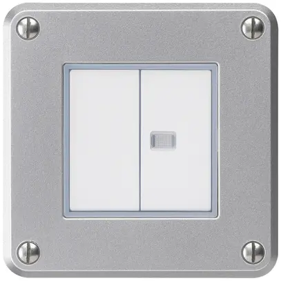 Interrupteur ENC robusto IP55 schema 3+3 1×lumineux aluminium 