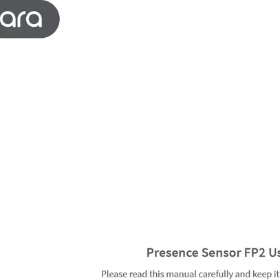 Rilevatore di presenza RF AP Aqara FP2 PS-S02D 120° ≤8m Wi-Fi/Zigbee 5VDC bianco 
