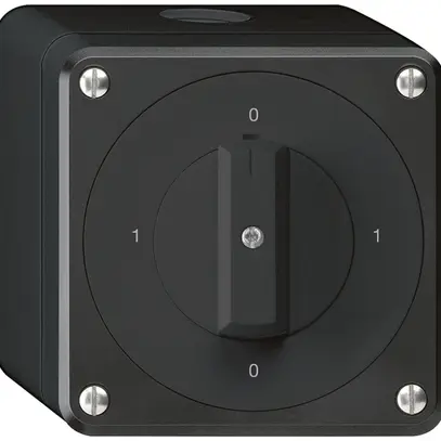 AP-Drehschalter robusto IP55 Schema 0/1P schwarz 