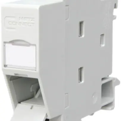 Modulo per guida DIN AMDplus per 1×RJ45 Keystone IP20 grigio 