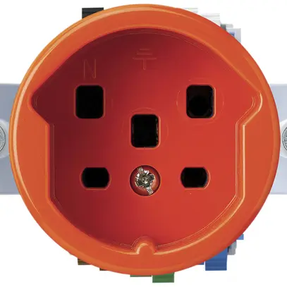 Insert pour prise basico T25 orange bornes à vis 