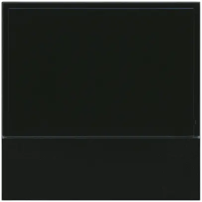 Plaque frontale Hager basico KNX RTR noir 
