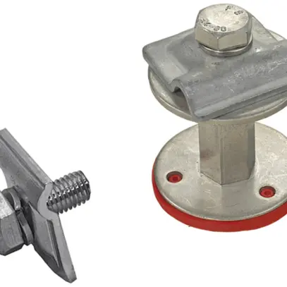 Point de raccordement Flury FE 68, court, acier inoxydable A4, L=50mm 