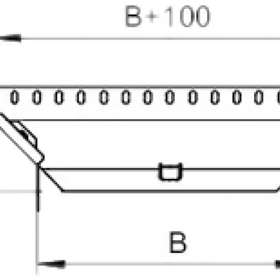 Derivazione T costr. MKS 100×60mm zincato a caldo a immersione 