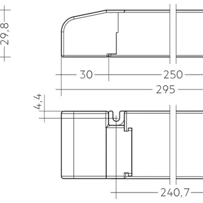 Convertitore LED basicDIM LC 100/24V BDW SC PRE2 SP 24V, 100W, 43×30×295mm 