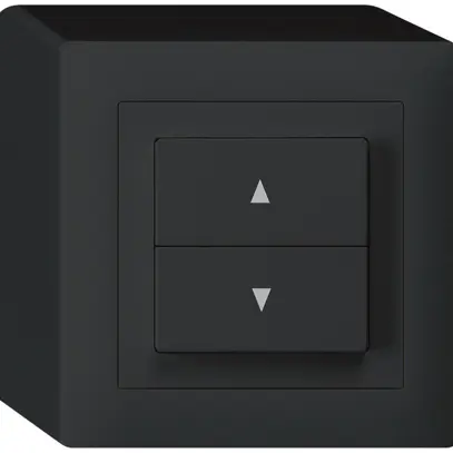 Interrupteur pour stores AP kallysto 2 touches noir bornes enfichables 
