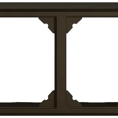 Intestazione AP EDIZIO.liv SNAPFIX® 1×2 per combinazioni a libera scelta marrone 