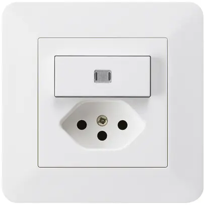 Combinazione luminosa INC A-R/1P+T13 bianco kallysto.trend 