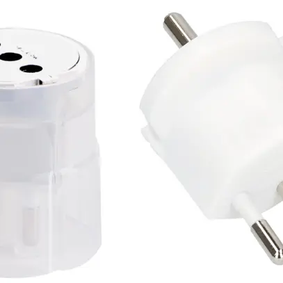 Adattatore fisso MH 3L 10A 230VAC Schuko/T12 CEE7/7-CH T12, bianco 