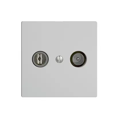 Prise TV-R ENC EDIZIOdue 15dB gris clair à large bande 5…2000MHz, F 