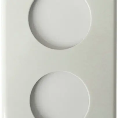 Abdeckplatte I-I 2×45mm weiss 