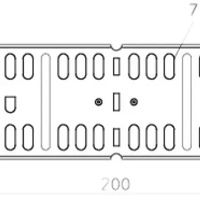 Raccordo longit./squadra Bettermann 85mm con 8 viti per canale MKS zincato 