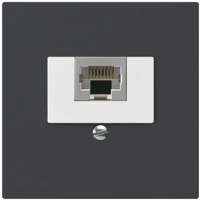 Inserto per presa di raccordo kallysto 1×RJ45s nero 