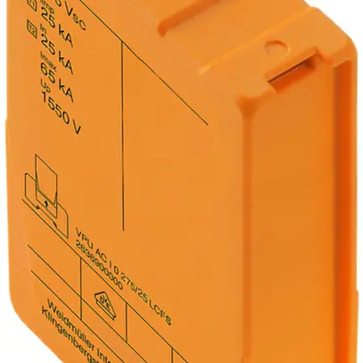 Scaricatore di ricambio Weidmüller VPU AC I 0 275/25 LCF 2PE 