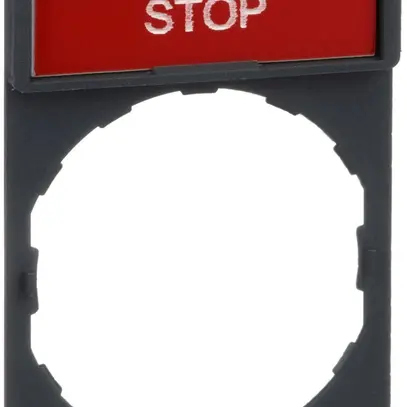 Einlegeschild Schneider Electric Stop 