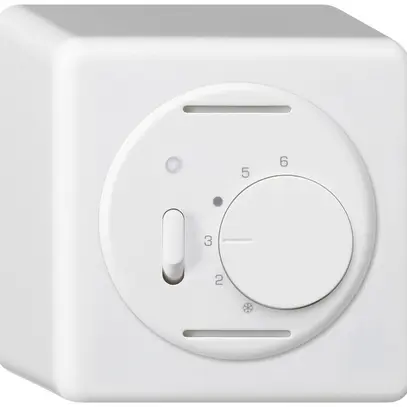 Thermostat d'ambiance AP BASICO blanc avec interrupteur 