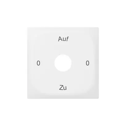 Placca frontale SIDUS con incisione bianco 