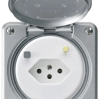 Presa FI INC robusto C T13 30mA alluminio 