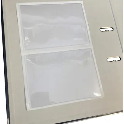 Étui de protection ELBRO auto-adhésif vide transparent 155×115mm vinyle pour A6 