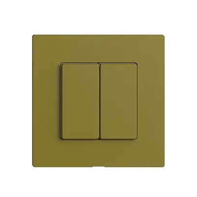 Interruttore 2K/2T Edue Wiser olive 