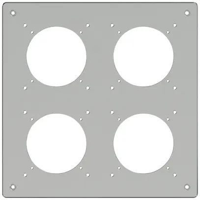 En-tête ENC ELEMENT SNAPFIX® 2×2 225×225mm aluminium 