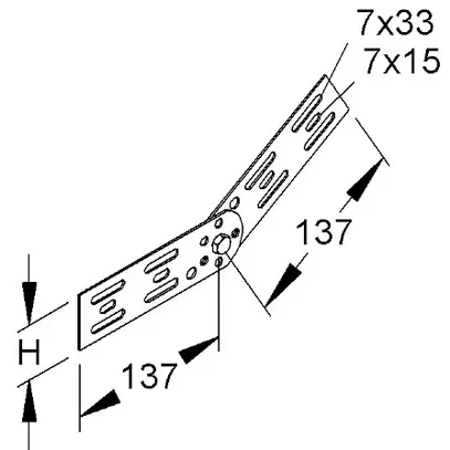 Raccord 60mm zing.send. 