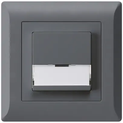 Poussoir de sonnerie ENC avec porte-étiquette A/1L kallysto.line anthracite 
