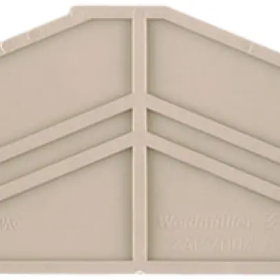 Piastra terminale Weidmüller ZAP ZDU4-2 61.5×2mm beige 