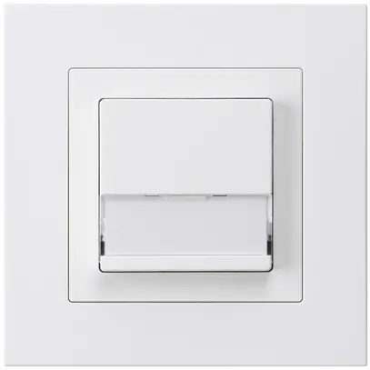 Poussoir de sonnerie ENC avec porte-étiquette A/1L kallysto.pro blanc 