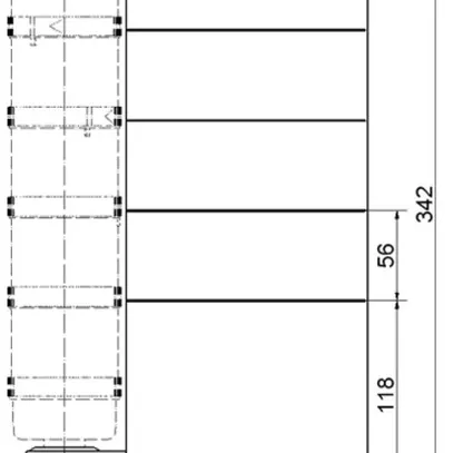 Placca indicatrice WERMA, per colonna di segnalizzazione, completo 