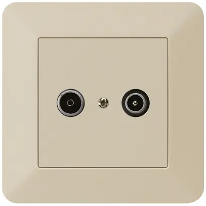 Presa di passaggio INC kallysto.trend R/TV 14dB beige 