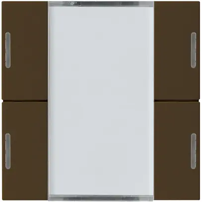 Kit frontale Hager kallysto 4×KNX LED systemlink/easylink marrone 
