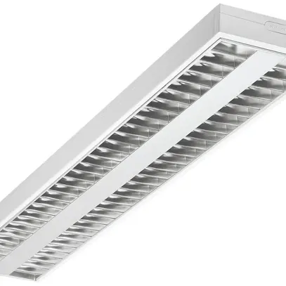 Luminaire LED avec grille miroitée Rana 2 lampes 52W 3000K 5800lm 1200mm 